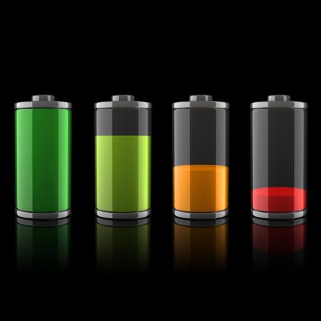 baterije, odvod, zelena, žuta, crvena Koya79 - Dreamstime