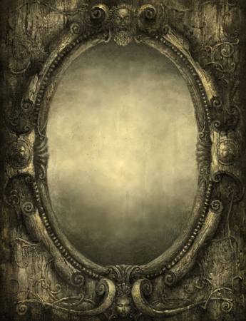 zid, ogledalo, ovalni, objekt Rainbowchaser - Dreamstime