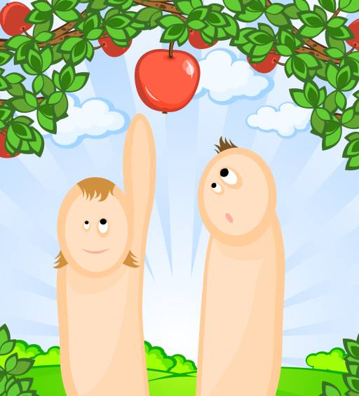 사과, 사과, 아담, 이브, 나무, 자연 Irina Zavodchikova (Irazavod)