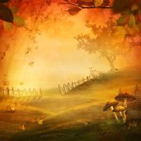 Pixwords 와 이미지 sezone, vatra, gljive, polje, crvena, list, ograda Mythja - Dreamstime