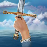Pixwords 와 이미지 mača, ruka, voda, oblaci Paul Fleet - Dreamstime