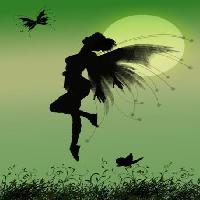 vila, zelena, mjesec, muha, krila, leptir Franciscah - Dreamstime