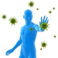Pixwords 와 이미지 virus, imunitet, plave, čovječe, bolesni, bakterije, zeleni Sebastian Kaulitzki - Dreamstime