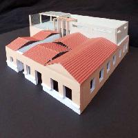 집, 계획, 프로젝트, 모델, 지붕 Dpikros