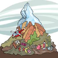 Pixwords 와 이미지 planine, led, smeće, helikopter Igor Zakowski - Dreamstime