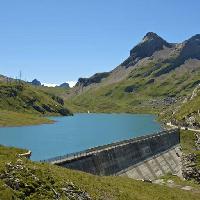 Pixwords 와 이미지 댐, 물, 산, 산, 강, 녹색 Asdf_1