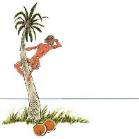 Čovjek, otok, nasukan, kokos, palma, izgleda, more, ocean Sylverarts - Dreamstime