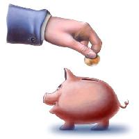 Novac, ruku, svinja, životinja, banka Andreus - Dreamstime