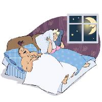 muškarac, žena, supruga, spavaća soba, mjesec, prozor, noć, jastuk, budan Vanda Grigorovic - Dreamstime