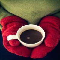 prvenstva, kava, kava, ruke, crvena, rukavice, zeleni Edward Fielding - Dreamstime